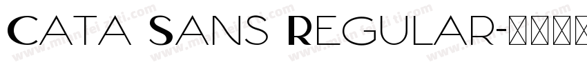 Cata Sans Regular字体转换